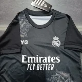 23-24 RMA Y-3 Black Kids Soccer Jersey