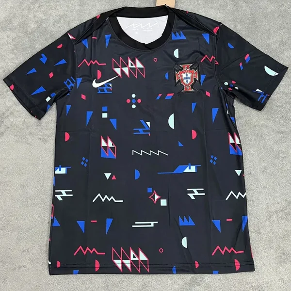 24-25 Portugal Black Training Shirts