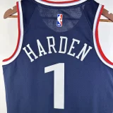 24-25 Clippers HARDEN #1 Navy Blue Away Top Quality Hot Pressing NBA Jersey