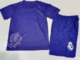 23-24 RMA Y-3 Purple Kids Soccer Jersey