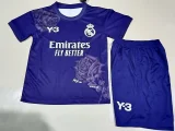 23-24 RMA Y-3 Purple Kids Soccer Jersey