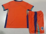 24-25 Netherlands Home Kids Soccer Jersey