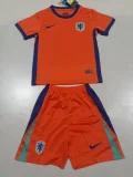 24-25 Netherlands Home Kids Soccer Jersey