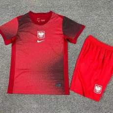 24-25 Poland Away Kids Soccer Jersey