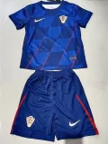 24-25 Croatia Away Kids Soccer Jersey