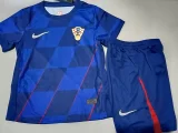 24-25 Croatia Away Kids Soccer Jersey