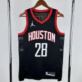 23-24 Rockets SENGUN #28 Black Top Quality Hot Pressing NBA Jersey (Trapeze Edition)飞人版
