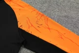 2024 JOM Black Half Pull Tracksuit #809(半拉链)