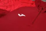 2024 JOM Red Half Pull Tracksuit #809(半拉链)