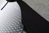 2024 JOM White Black Half Pull Tracksuit #811(半拉链)