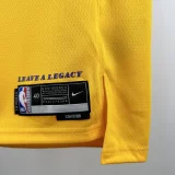 22-23 LAKERS LAKERS #88 Yellow Top Quality Hot Pressing NBA Jersey(圆领)