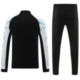 2024 JOM Black White Half Pull Tracksuit #809(半拉链)