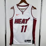 22-23 HEAT JAQUEZ JR. #11 White Top Quality Hot Pressing NBA Jersey (V领）