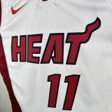 22-23 HEAT JAQUEZ JR. #11 White Top Quality Hot Pressing NBA Jersey (V领）