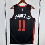 23-24 HEAT JAQUEZ JR. #11 Black City Edition Top Quality Hot Pressing NBA Jersey (V领）