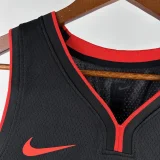 23-24 HEAT JAQUEZ JR. #11 Black City Edition Top Quality Hot Pressing NBA Jersey (V领）
