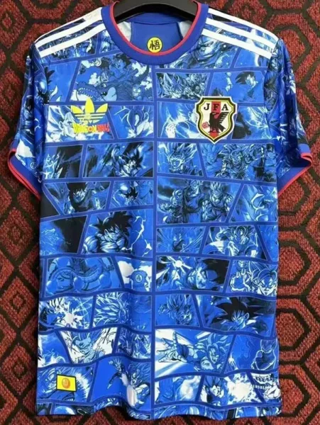 24-25 Japan Anime Edition Blue Fans Soccer Jersey 龙珠联名