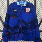 24-25 England Royal blue & Blue Double Sided Windbreaker (双面风衣)