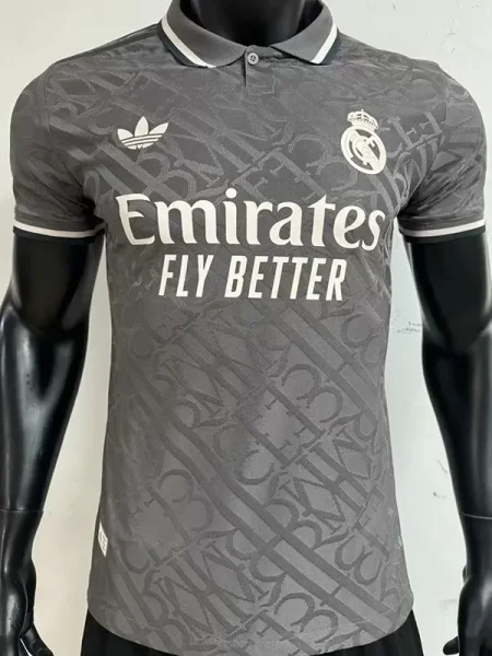 24-25 RMA Grey  Player Version Soccer Jersey