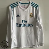 2017-2018 RMA Home Long Sleeve Retro Player Version Soccer Jersey (长袖)球员版