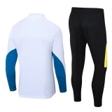 2024 JOM White Half Pull Tracksuit (半拉链)
