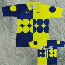 Mexico Yellow Blue Campos #1 Retro Soccer Jersey
