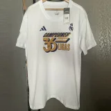 23-24 RMA White CHAMPIONS 36 LIGAS 100%Cotton T-Shirt