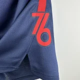 23-24 76ERS Royal Blue City Edition Top Quality NBA Pants