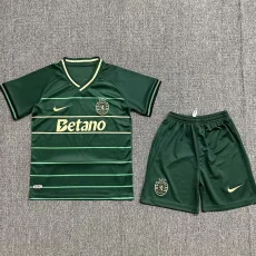 24-25 Sporting Lisbon Away Kids Soccer Jersey