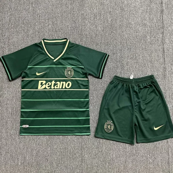 24-25 Sporting Lisbon Away Kids Soccer Jersey