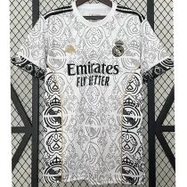 23-24 RMA White Special Edition Fans Soccer Jersey *队徽花纹