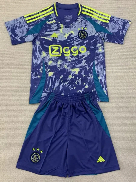 24-25 Ajax Away Kids Soccer Jersey