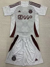 24-25 Ajax Grey   Kids Soccer Jersey