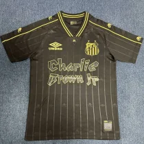 24-25 Santos FC Black Commemorative Edition Fans Soccer Jersey