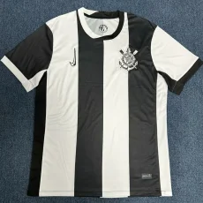 24-25 Corinthians White Black Fans Soccer Jersey