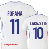24-25 Lyon Home Kids Soccer Jersey
