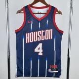 22-23 Rockets CREEN #4 Royal blue City Edition Top Quality Hot Pressing NBA Jersey