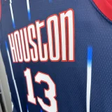 22-23 Rockets HARDEN #13 Royal blue City Edition Top Quality Hot Pressing NBA Jersey