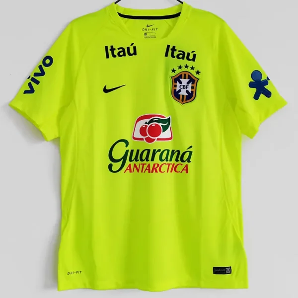 2020 Brazil Fluorescent Green Training shirts
