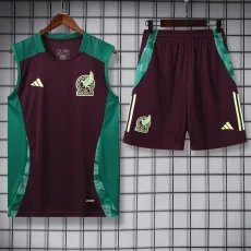 24-25 Mexico Maroon Tank top and shorts suit