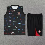 24-25 Portugal Black Tank top and shorts suit