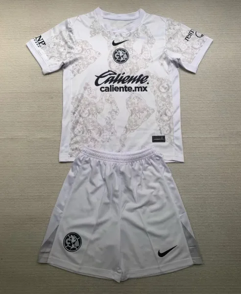 24-25 Club America Away Kids Soccer Jersey