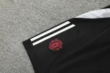 24-25 Man Utd Black Tank top and shorts suit