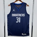 20-21 Dallas Mavericks THOMPSON #31 Royal Blue Top Quality Hot Pressing NBA Jersey (Trapeze Edition)飞人版