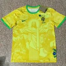 24-25 Brazil Special Edition Yellow Training Soccer Jersey 耶稣