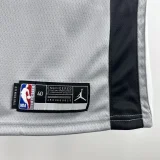 20-21 SA Spurs GINOBILI #20 Grey Top Quality Hot Pressing NBA Jersey (Trapeze Edition) 飞人版