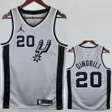 20-21 SA Spurs GINOBILI #20 Grey Top Quality Hot Pressing NBA Jersey (Trapeze Edition) 飞人版 20-21 SA Spurs GINOBILI #20 Grey Top Quality Hot Pressing NBA Jersey (Trapeze Edition) 飞人版