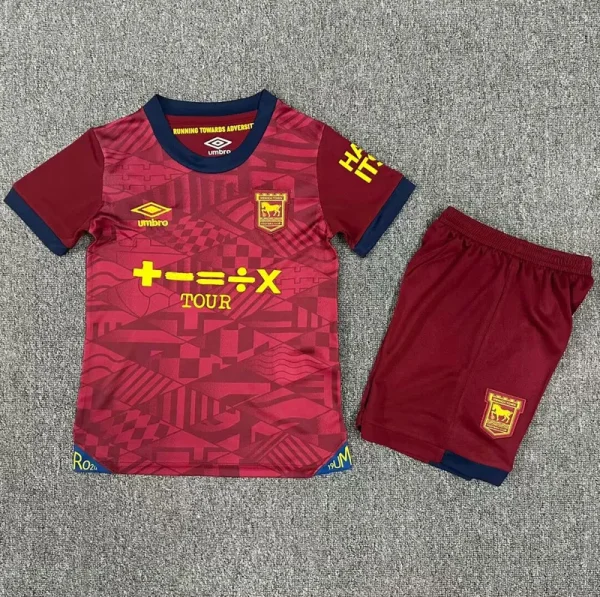 24-25 Ipswich Away Kids Soccer Jersey