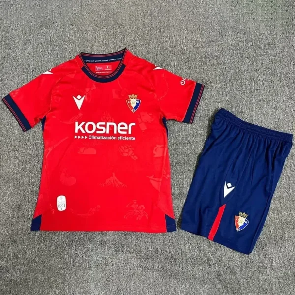 24-25 Osasuna Home Kids Soccer Jersey