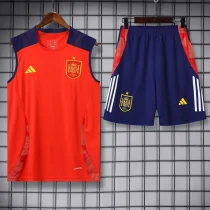 24-25 Spain Red Tank top and shorts suit